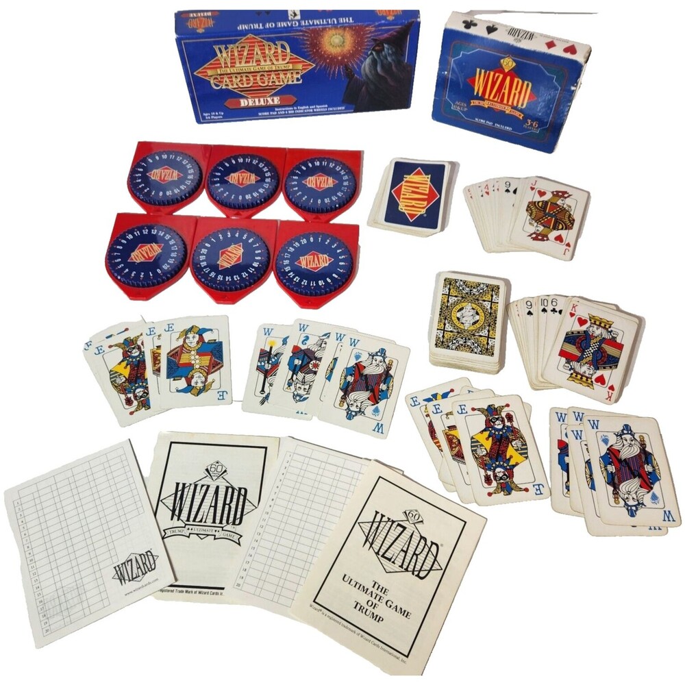 Wizard Card Game Deluxe Edition Bid Indicators Lot of 2 Ultimate Game of Trump